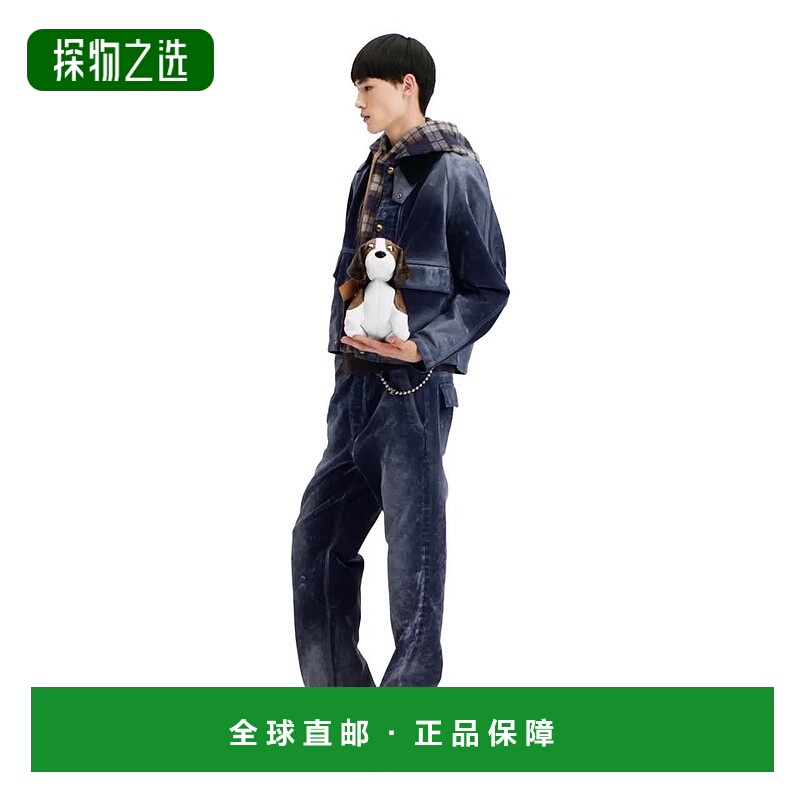 自营1h可退 欧洲直邮LV路易威登 Beagle男士棕色帆布老花图案单肩