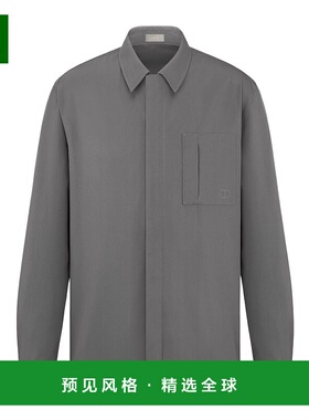 香港直邮Dior CD 图标刺绣拉链衬衫 513C542A6472