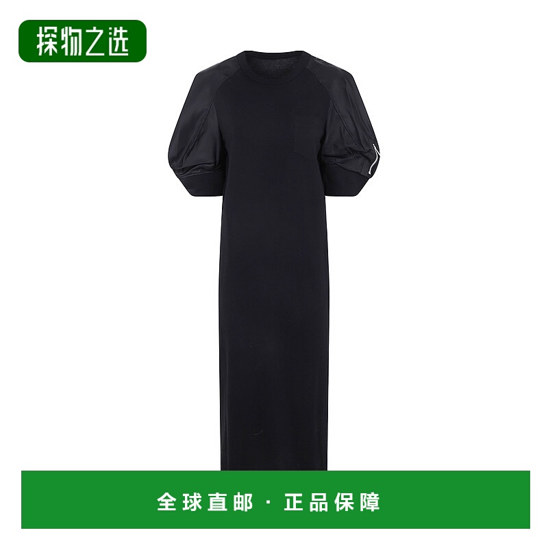 香港直邮Sacai 圆领连衣裙 2507691高端显瘦时尚减龄小众流行百搭