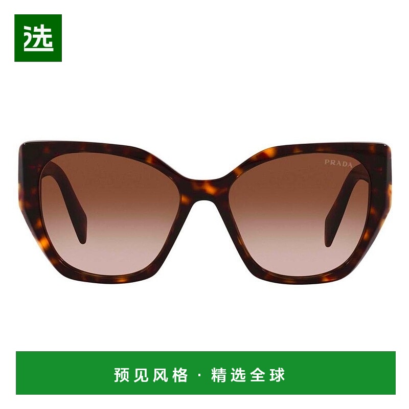 1h可退 香港直邮Prada 普拉达 女士 几何框太阳镜 PR19ZS新款玳瑁