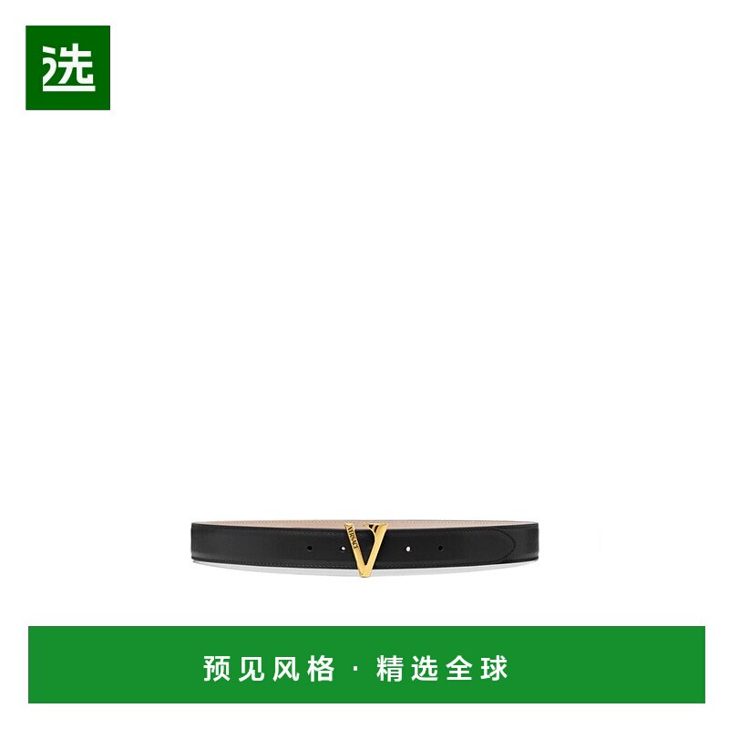 香港直邮Versace V形腰带 1022042DV3T范思哲牛皮针扣