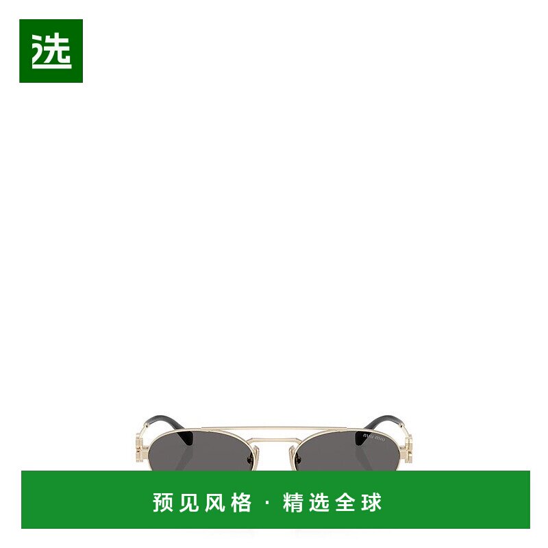 1h可退 香港直邮Miu Miu 缪缪 女士 徽标太阳镜 MU54ZS metal金属图片
