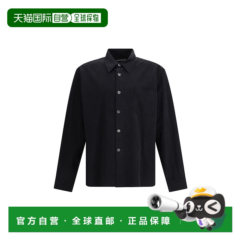 1h可退 香港直邮Our Legacy 男士 Beyond 黑色衬衫 M4252BBCBLACK