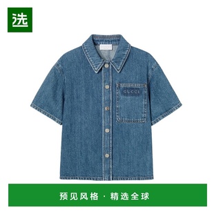 牛仔衬衫 短袖 822339XDDAX 香港直邮Gucci 1h可退