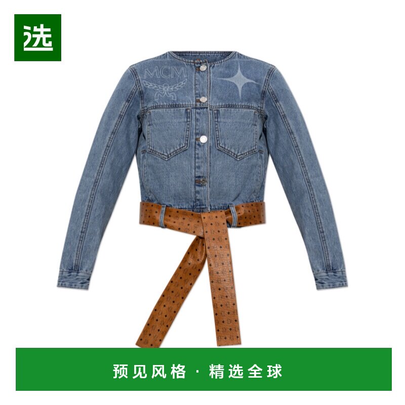 香港直邮MCM 女士西服 MFJGSMM051H SS2026 灰色 长袖牛仔外套