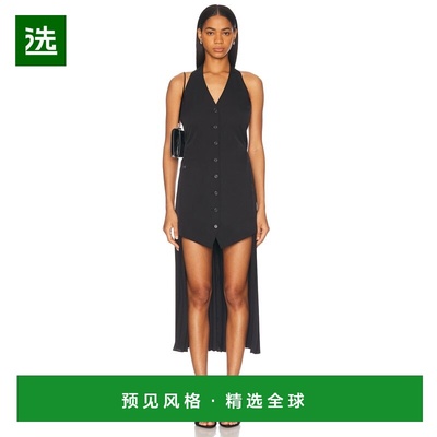 1h可退 香港直邮Helmut Lang 海尔姆特·朗 女士 挂脖背心连衣裙