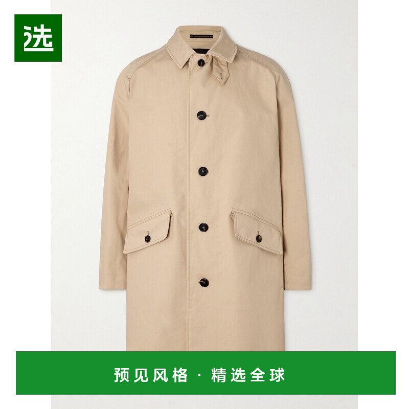1h可退 香港直邮Slowear 男士 TeknoSartorial 涂层棉质大衣 63M1