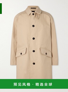1h可退 香港直邮Slowear 男士 TeknoSartorial 涂层棉质大衣 63M1