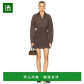 迷你连衣裙 1h可退 251WCA00450CCC 女士 长袖 香港直邮The Attico