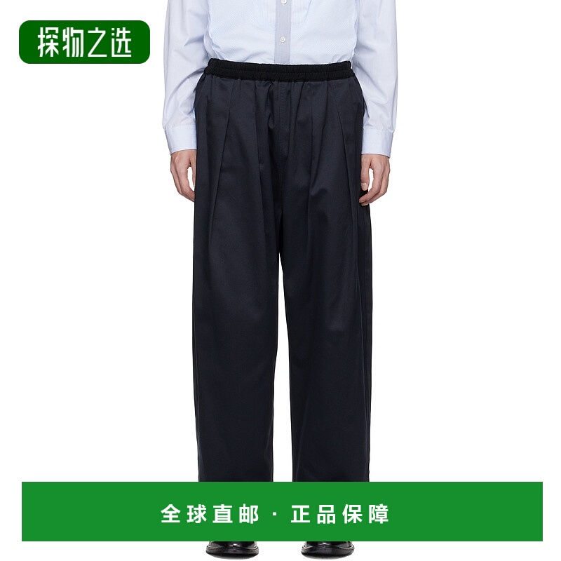 香港直邮Maison Margiela 马丁·马吉拉 男士 海军蓝长裤 S30KA06