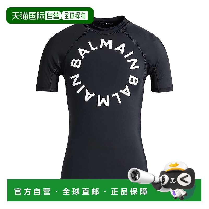 1h可退 香港直邮Balmain 巴尔曼 男士 Wear 比赛泳装 black黑色