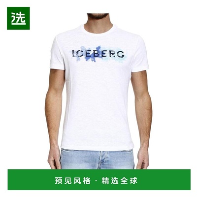 香港直邮ICEBERG 男士T恤 F19A63451101纯棉 高档时尚百搭 高级感