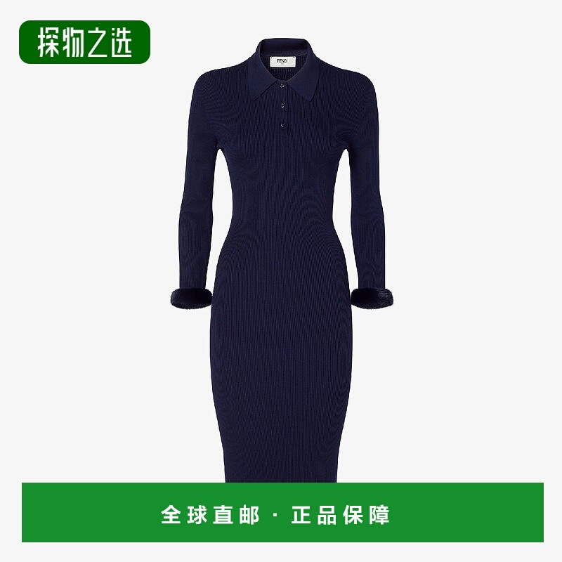 1h可退 欧洲直邮FENDI 芬迪 25秋冬 FZDE02AW4AF1UKI 女士 连衣裙