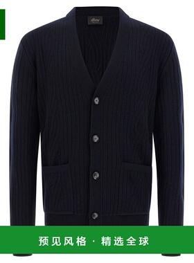 香港直邮BRIONI 男士针织衫 UMS40LODK074000 AW2025 蓝色 Ribbed