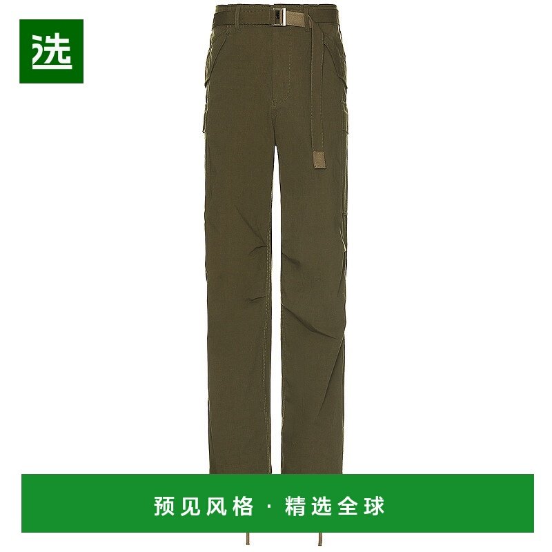 1h可退 香港直邮Sacai 男士 Rip Stop 长裤 2403360M brown棕色,男装,休闲裤,淘宝优惠券,粉丝福利购,淘宝优惠卷