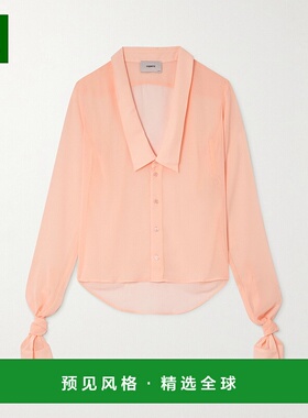 1h可退 香港直邮Coperni 女士 雪纺衫 COPCH35065BPEACH pink粉色