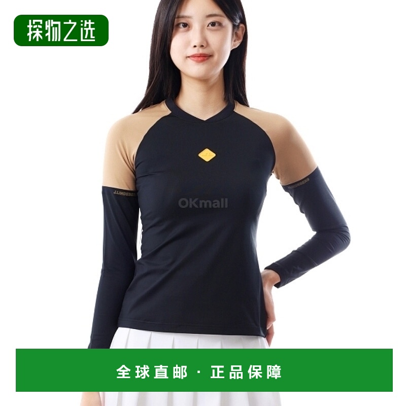 韩国直邮J.Lindeberg金·林德伯格上装T恤男女同款黑棕色柔软舒适