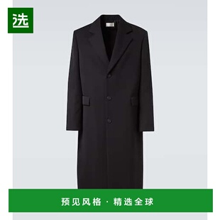 1h可退 香港直邮The Row 男士 Compa 初剪羊毛大衣 black黑色 舒