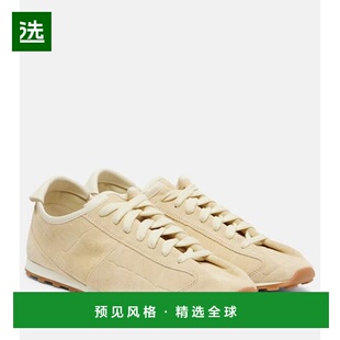 1h可退 香港直邮Jacquemus 女士 网球鳄鱼纹绒面革运动鞋