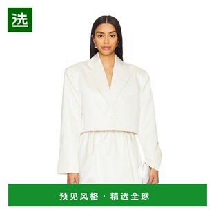 1h可退 香港直邮Weworewhat 女士 短款缎面西装外套 WWJ4201