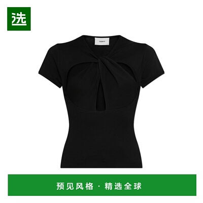 香港直邮COPERNI 女士T恤 COPJS158F50120BLACK AW2025 黑色