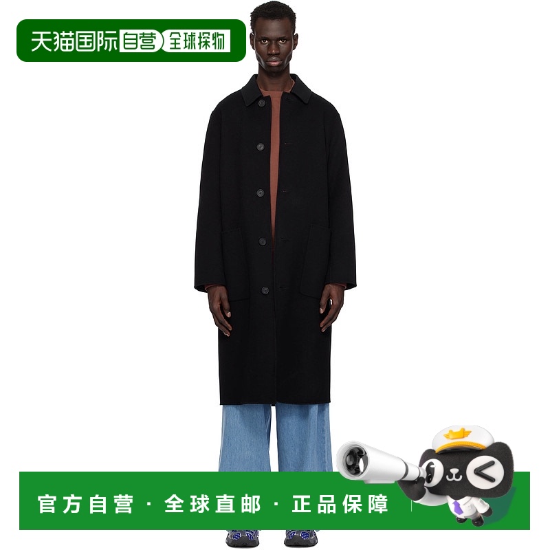 1h可退 香港直邮Mackage 男士 黑色 Beckett Handmade Wool 大衣