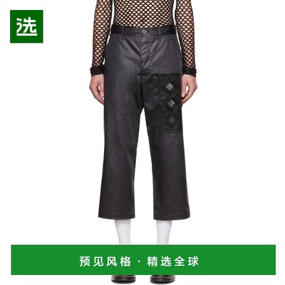 1h可退 香港直邮Song For The Mute 男士 黑色 Work 长裤 222MPT0