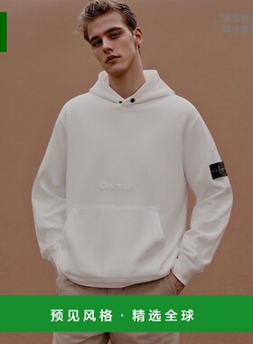 韩国直邮STONE ISLAND 61252 弹力棉质抓绒连帽卫衣_常规版型拉链
