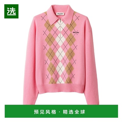 1h可退 香港直邮Miu Miu 缪缪 女士 羊毛衫 MMLB70174B pink粉色