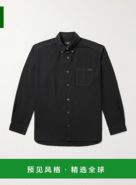 香港直邮1h可退 A.P.C. 男士 標誌刺繡長袖襯衫 COHAHH12599