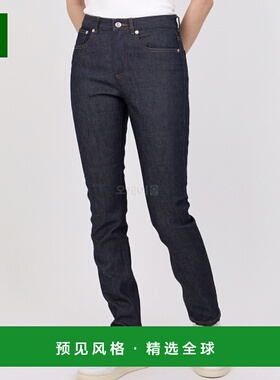 韩国直邮A.P.C休闲裤男女同款海军蓝透气柔软COZZI F09066 IAI