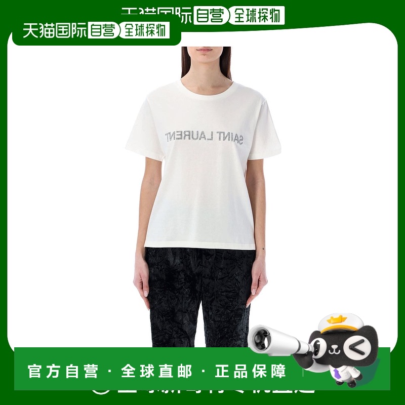1h可退 欧洲直邮SAINT LAURENT 女士T恤665234Y37AW9744