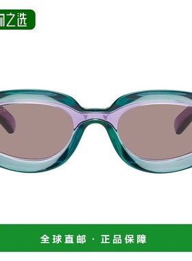 1h可退 香港直邮Gucci 古驰 女士 蓝色 & 紫色 Geometric Frame