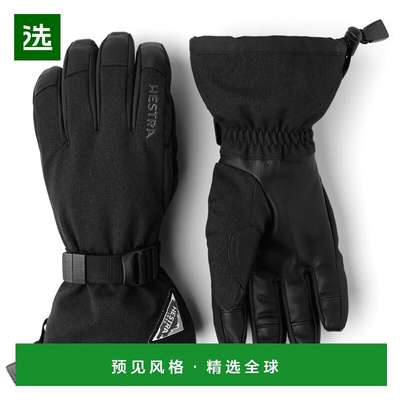 香港直邮HESTRA 男士手套 2024263BLACK CO 黑色