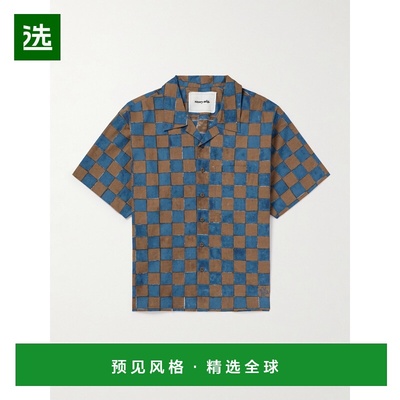1h可退 香港直邮story mfg 男士 Greetings Camp-Collar Logo刺绣