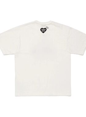 1h可退 香港直邮HUMAN MADE 男士 HM29TE009 印花白色T恤 HM29TE0