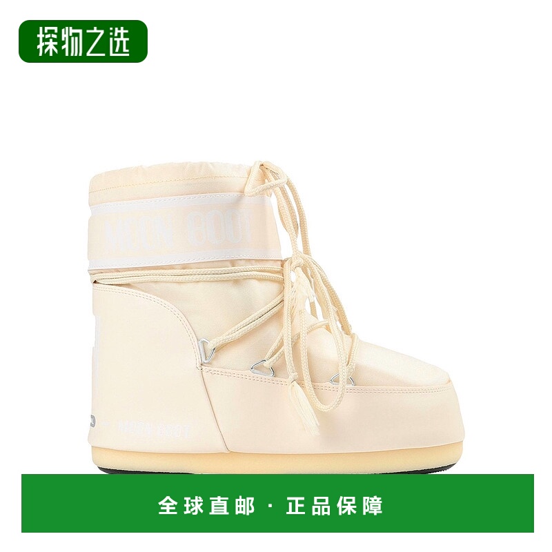 香港直邮moon boot 月亮靴 女士 脚踝靴 beige米色 舒适时尚短靴