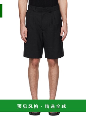 1h可退 香港直邮Commas 男士 黑色 Heathered Tailored 短裤 RS25