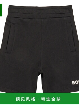 欧洲直邮BOSS 男孩 J24816-09B-J 短裤 黑色