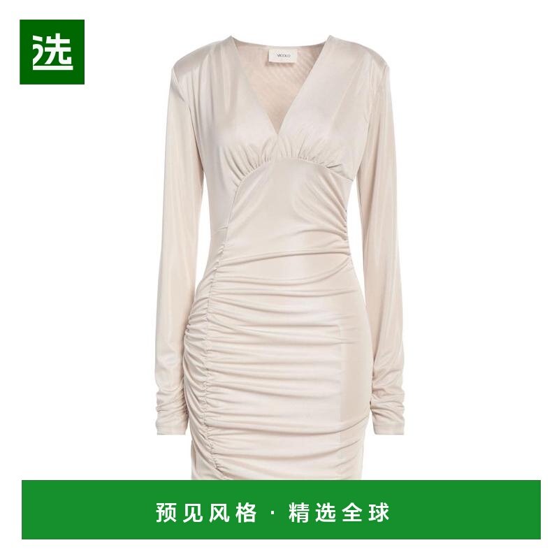 【美国直邮】VICOLO 女士 连衣裙 长袖缎面  修身时尚 优雅自然女,女装/女士精品,连衣裙,淘宝优惠券,粉丝福利购,淘宝优惠卷