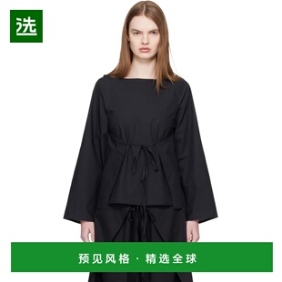 1h可退 香港直邮Baserange 女士 黑色 Decti Long Sleeve 上装 TS