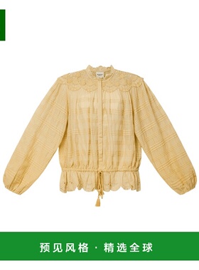 1h可退 香港直邮Isabel Marant 花卉蕾丝衬衫 HT0767FAD1J05E长袖