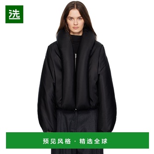 AA9V1163T448B 黑色尼龙混纺带里衬夹克 香港直邮alaia 女士