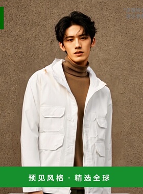 韩国直邮Engineered Garments Atlantic 派克大衣 C - 白色记忆涤