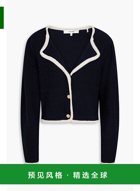 1h可退 香港直邮Frame Denim 女士 羊毛棉混纺针织开衫 WS25KJA00