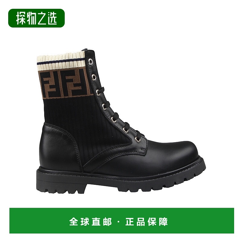 1h可退 香港直邮Fendi 芬迪 女童 徽标靴子童鞋 JMR329A8CU