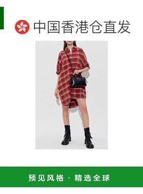 香港直邮R13 女士连衣裙 R13WR019R659B0REDPLAID SS2026 红色