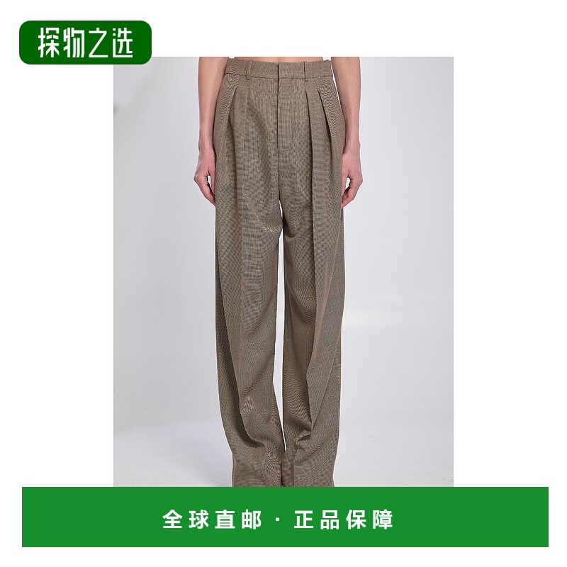 1h可退 欧洲直邮saint laurent 女士 休闲裤羊毛