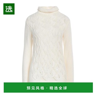 1h可退 【美国直邮】AGNONA 羊绒混纺高领毛衣 女士针织品 纯色设