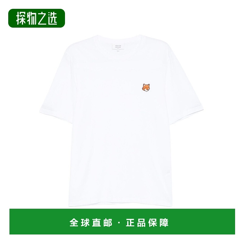 香港直邮MAISON KITSUNE 男士 狐狸頭常規款 T 卹 PM00107KJ7026